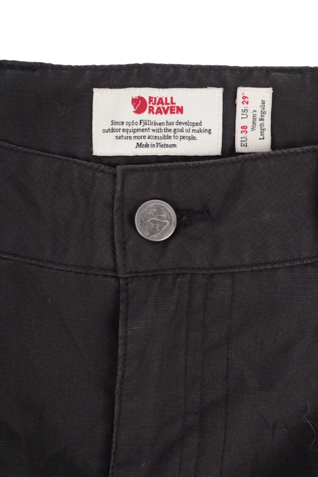Women's FJALLRAVEN G1000 Wax Outdoor Abisko Shade Pants Size 38 / 29"